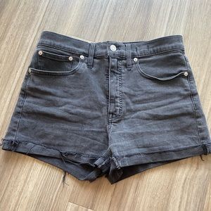 Black madewell jean shorts size 27